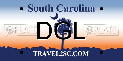 DGL South Carolina License Plate