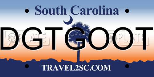 DGTGOOT South Carolina License Plate