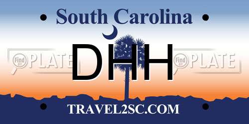 DHH South Carolina License Plate