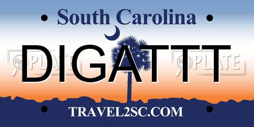 DIGATTT South Carolina License Plate