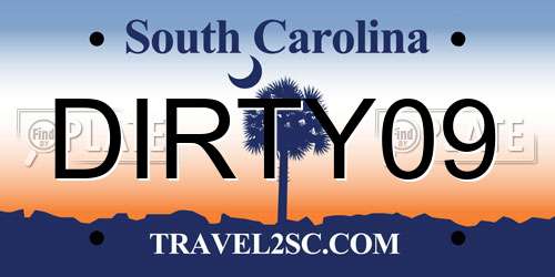 DIRTY09 South Carolina License Plate