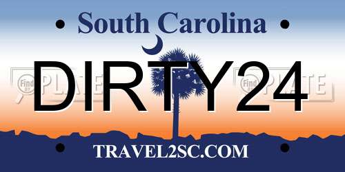DIRTY24 South Carolina License Plate