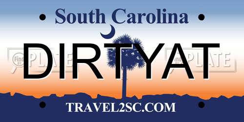 DIRTYAT South Carolina License Plate