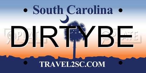 DIRTYBE South Carolina License Plate