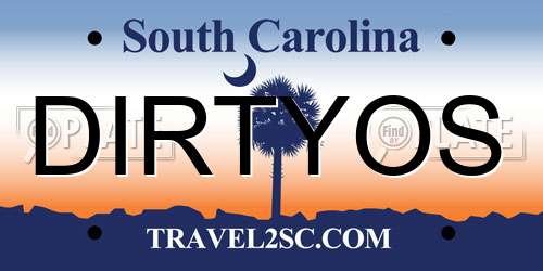 DIRTYOS South Carolina License Plate