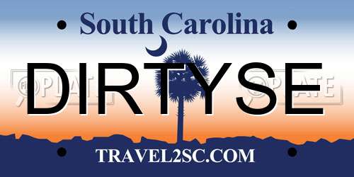 DIRTYSE South Carolina License Plate