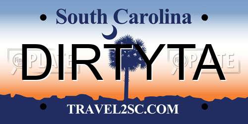 DIRTYTA South Carolina License Plate