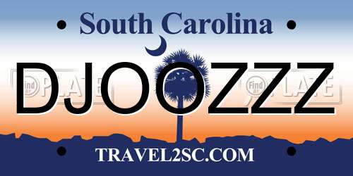 DJOOZZZ South Carolina License Plate