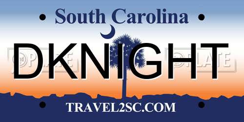 DKNIGHT South Carolina License Plate