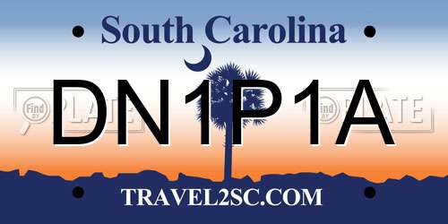 DN1P1A South Carolina License Plate