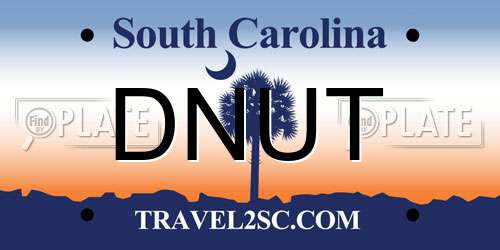 DNUT South Carolina License Plate