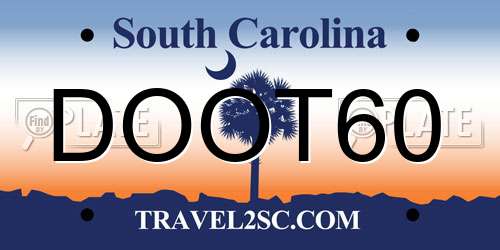 DOOT60 South Carolina License Plate