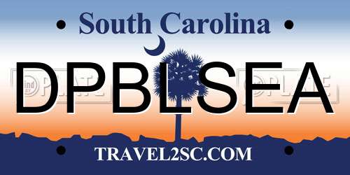 DPBLSEA South Carolina License Plate