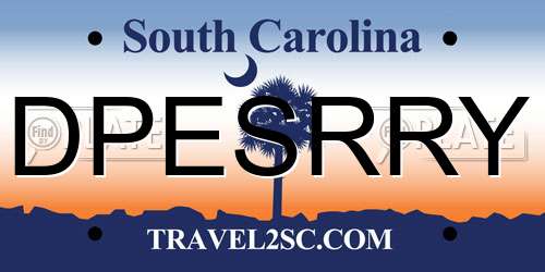 DPESRRY South Carolina License Plate