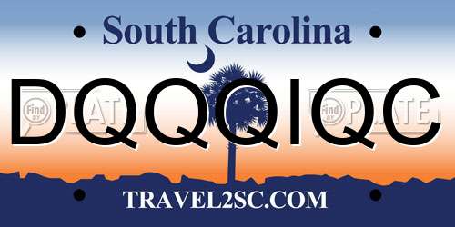 DQQQIQC South Carolina License Plate