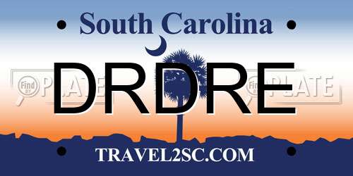 DRDRE South Carolina License Plate