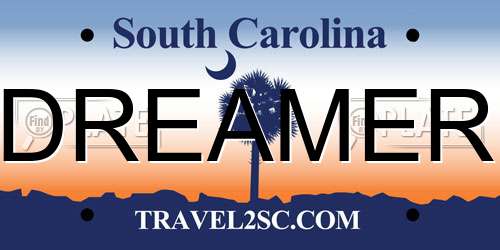 DREAMER South Carolina License Plate