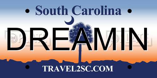 DREAMIN South Carolina License Plate