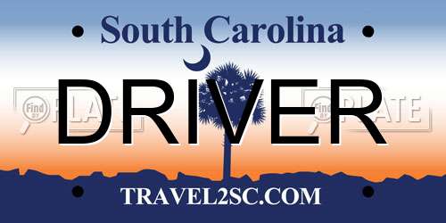 DRIVER South Carolina License Plate