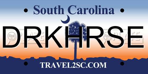 DRKHRSE South Carolina License Plate