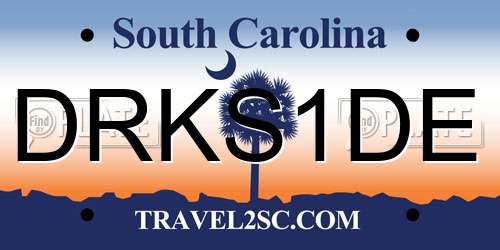 DRKS1DE South Carolina License Plate