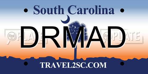 DRMAD South Carolina License Plate