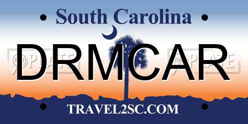 DRMCAR South Carolina License Plate
