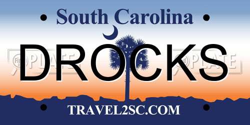 DROCKS South Carolina License Plate