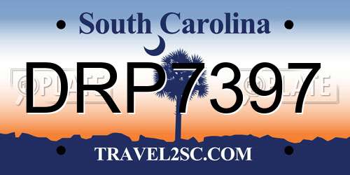 DRP7397 South Carolina License Plate