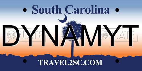 DYNAMYT South Carolina License Plate