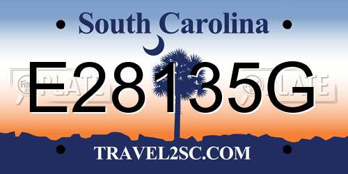 E28135G South Carolina License Plate