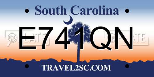 E741QN South Carolina License Plate