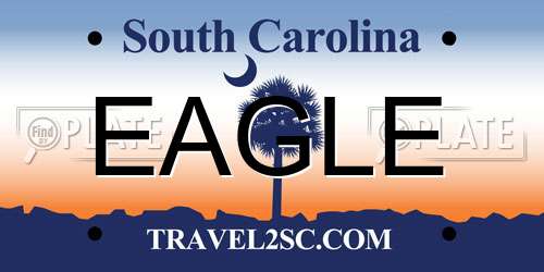 EAGLE South Carolina License Plate