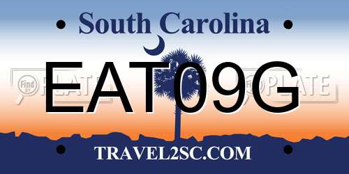 EAT09G South Carolina License Plate