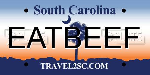 EATBEEF South Carolina License Plate
