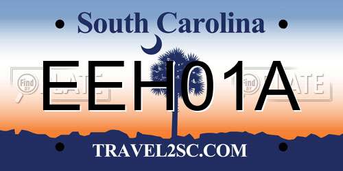 EEH01A South Carolina License Plate