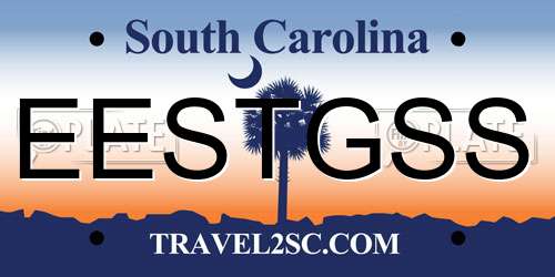 EESTGSS South Carolina License Plate