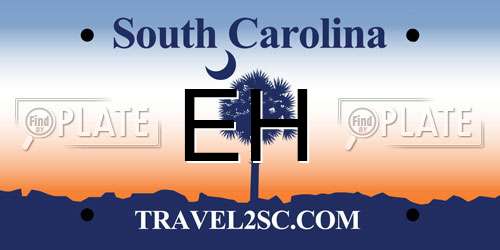 EH South Carolina License Plate
