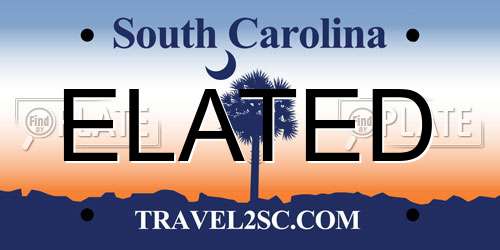ELATED South Carolina License Plate