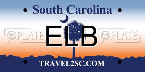 ELB South Carolina License Plate