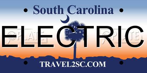 ELECTRIC South Carolina License Plate