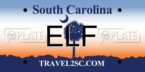 ELF South Carolina License Plate