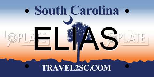 ELIAS South Carolina License Plate