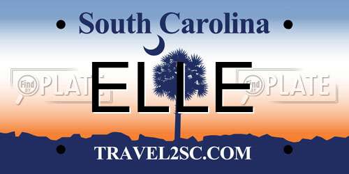 ELLE South Carolina License Plate
