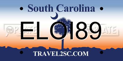 ELOI89 South Carolina License Plate