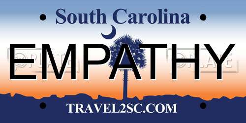 EMPATHY South Carolina License Plate