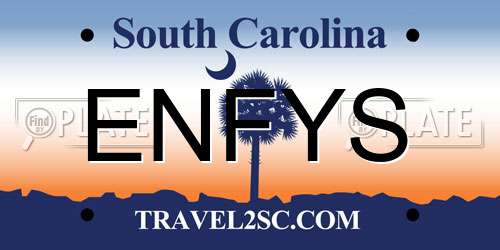 ENFYS South Carolina License Plate