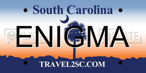 ENIGMA South Carolina License Plate
