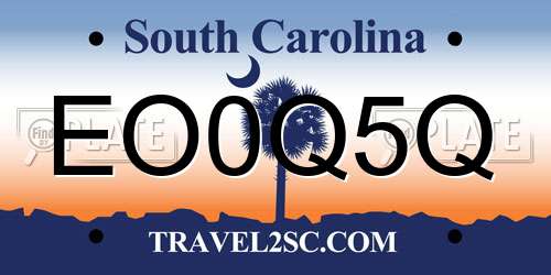 EO0Q5Q South Carolina License Plate