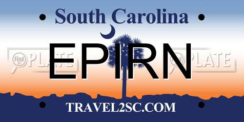 EPIRN South Carolina License Plate